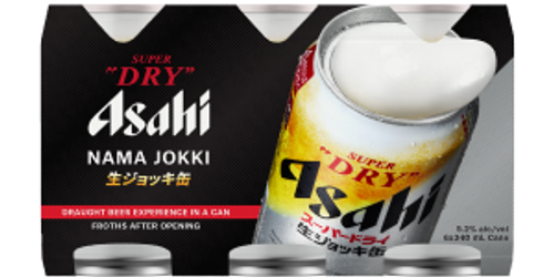 Asahi Super Dry Nama Jokki 5.2% 340ml (6 Cans) Asahi Super Dry Nama Jokki 5.2% 340ml (6 Cans)