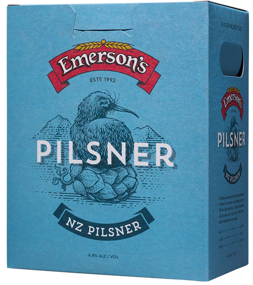 Emersons Pilsner 4.9% 330ml (6 Bottles)
