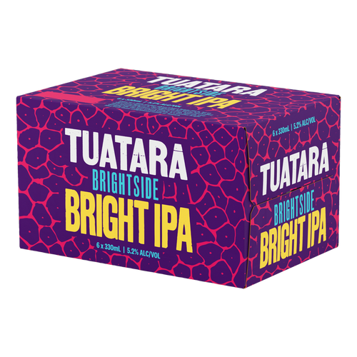 Tuatara Brightside Bright IPA 5.2% 330ml (6 Cans) Tuatara Brightside Bright IPA 5.2% 330ml (6 Cans)