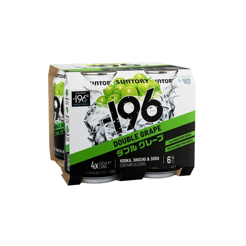 Suntory -196 Double Grape 6% 330ml (4 Cans)