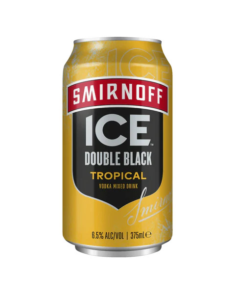 Smirnoff Ice Double Black Tropical 6.5% 250ml (12 Cans)