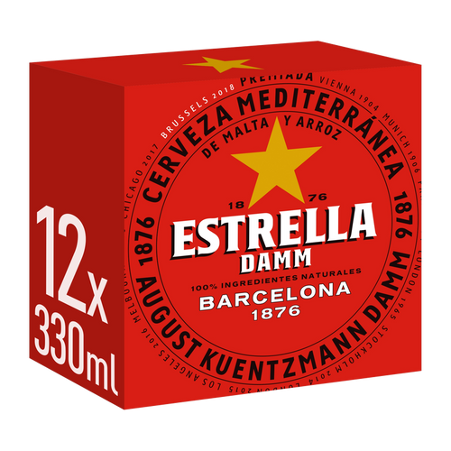 Estrella Damm 4.6% (12 Bottles)