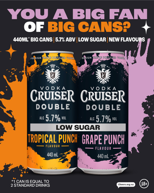 Cruiser Double Tropical Punch 5.7% 440ml (4 Cans)