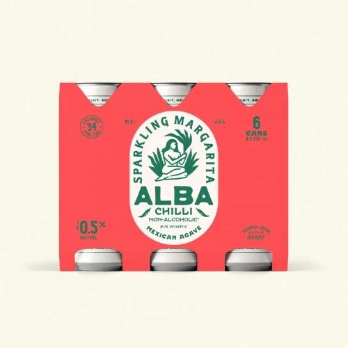 Alba Chilli Sparkling Margarita <0.5% 250ml (6 Cans)