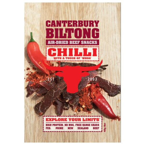 Canterbury Chilli Biltong 40g