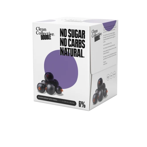 Clean Collective Double Blackcurrant 6% 330ml (4 Cans)