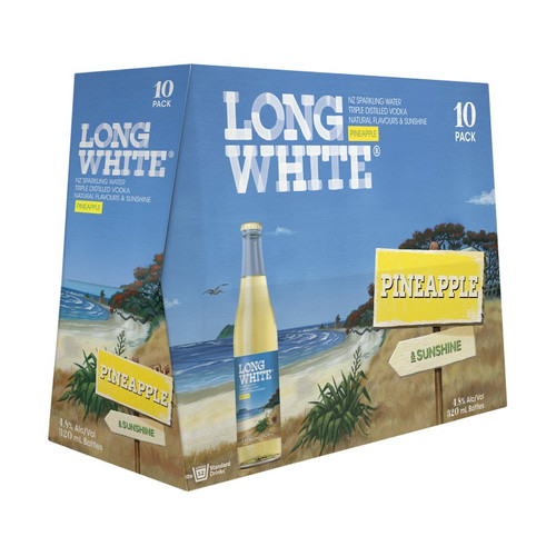 Long White Vodka Pineapple 4.8% 320ml (10 Bottles)