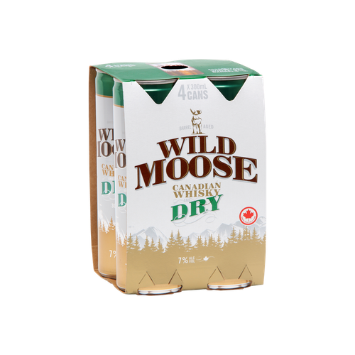 Wild Moose & Dry 7% 300ml (4 Cans)
