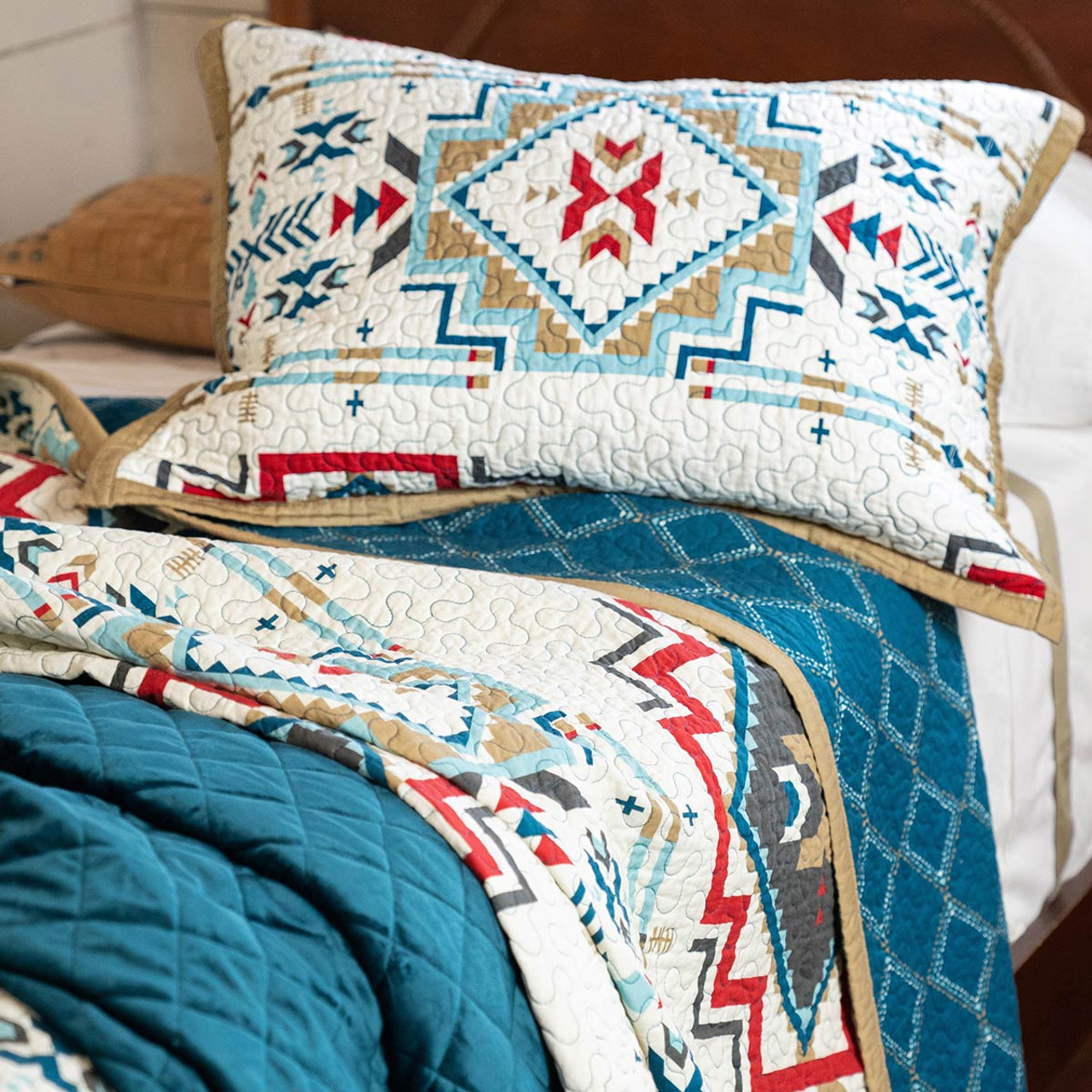 Western Bedding Lone Star Western D Cor   Jiminez Quilt Bedding Collection  77828.1650306110 