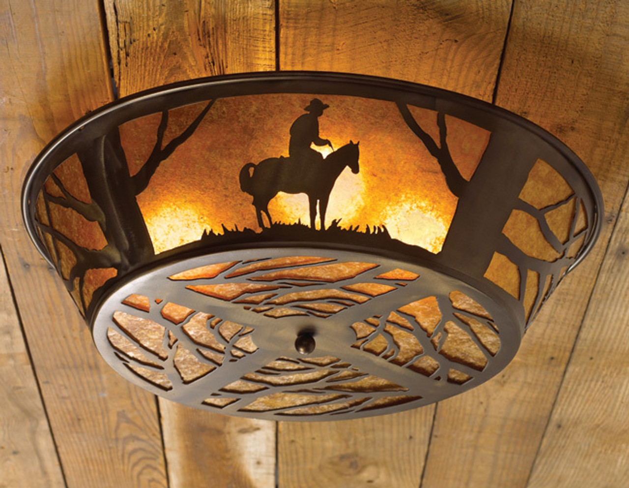 western flush mount light fixtures