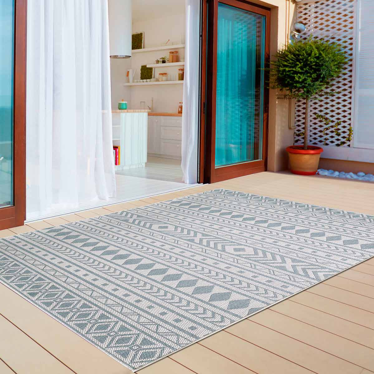 Daybreak Mesa Indoor/Outdoor Rug - 3 x 5 | Lone Star Western Decor
