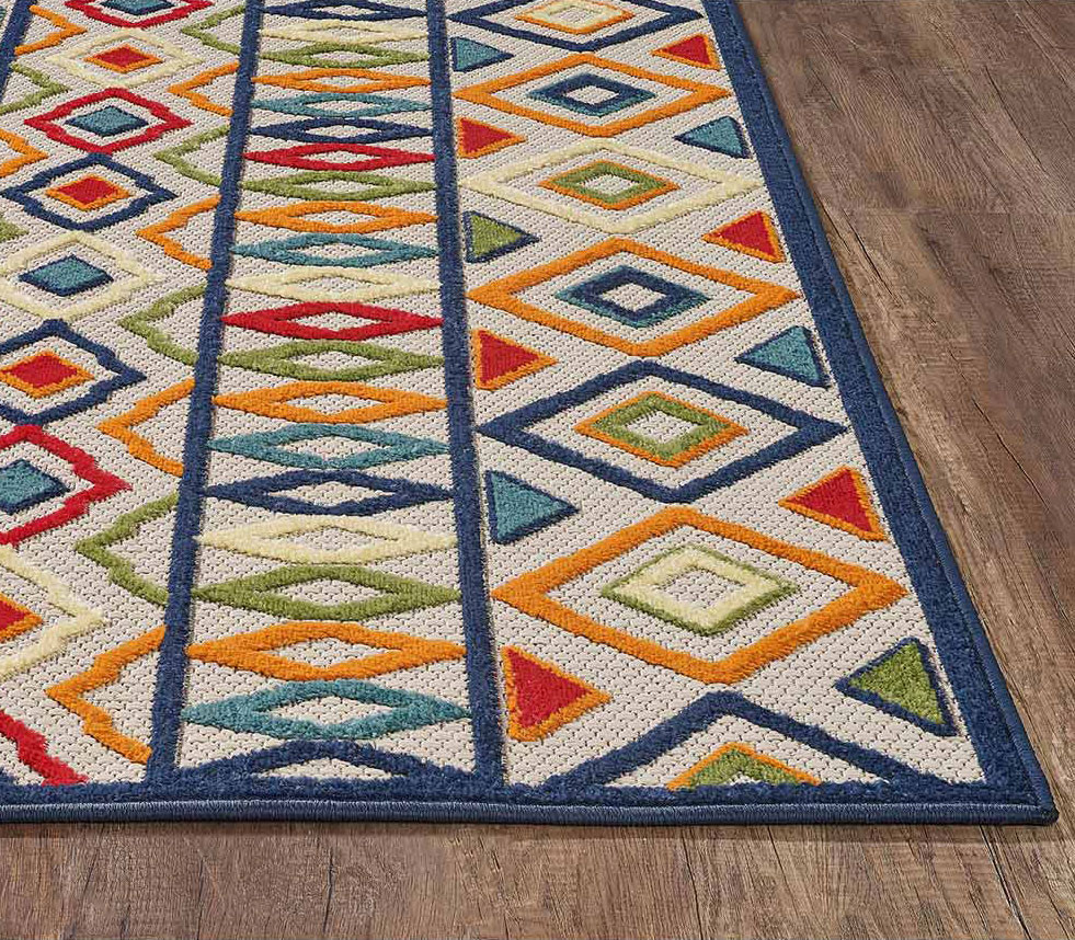 Desert Fiesta Indoor/Outdoor Rug - 7 x 9 | Lone Star Western Decor