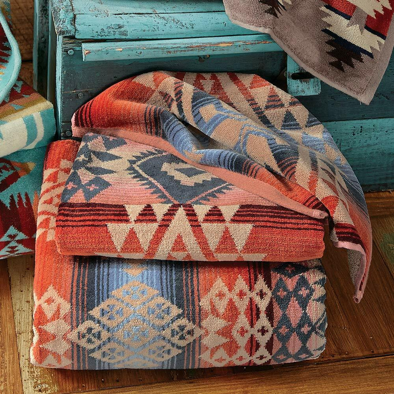 southwestern bath towels