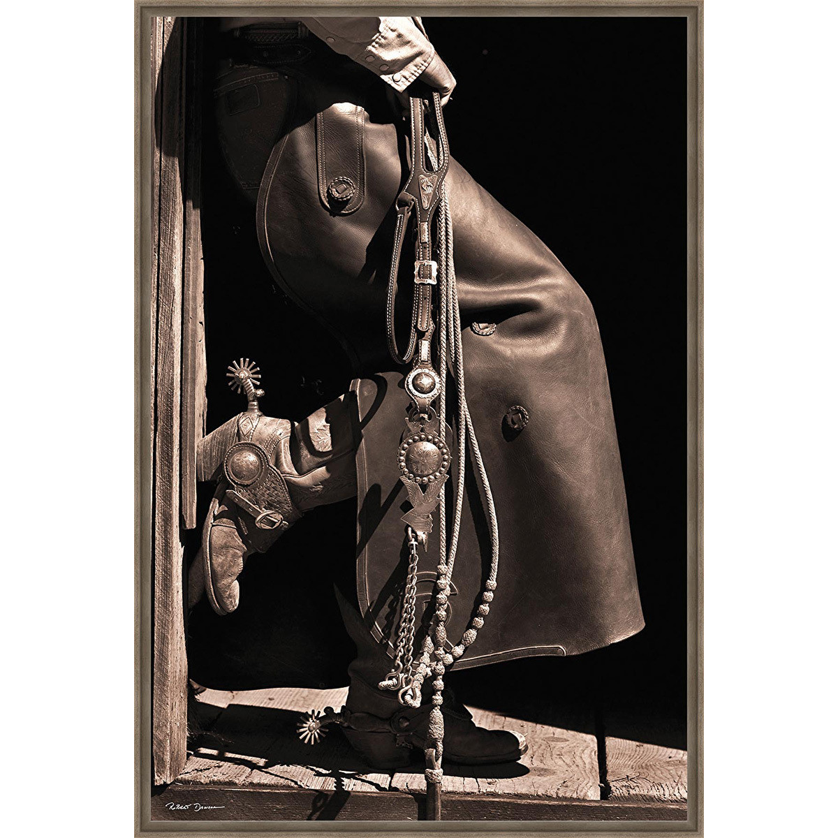 Spurs and Chaps Framed Canvas Lone Star Western Decor