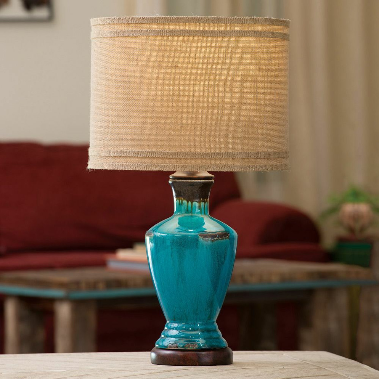 turquoise bedroom lamp