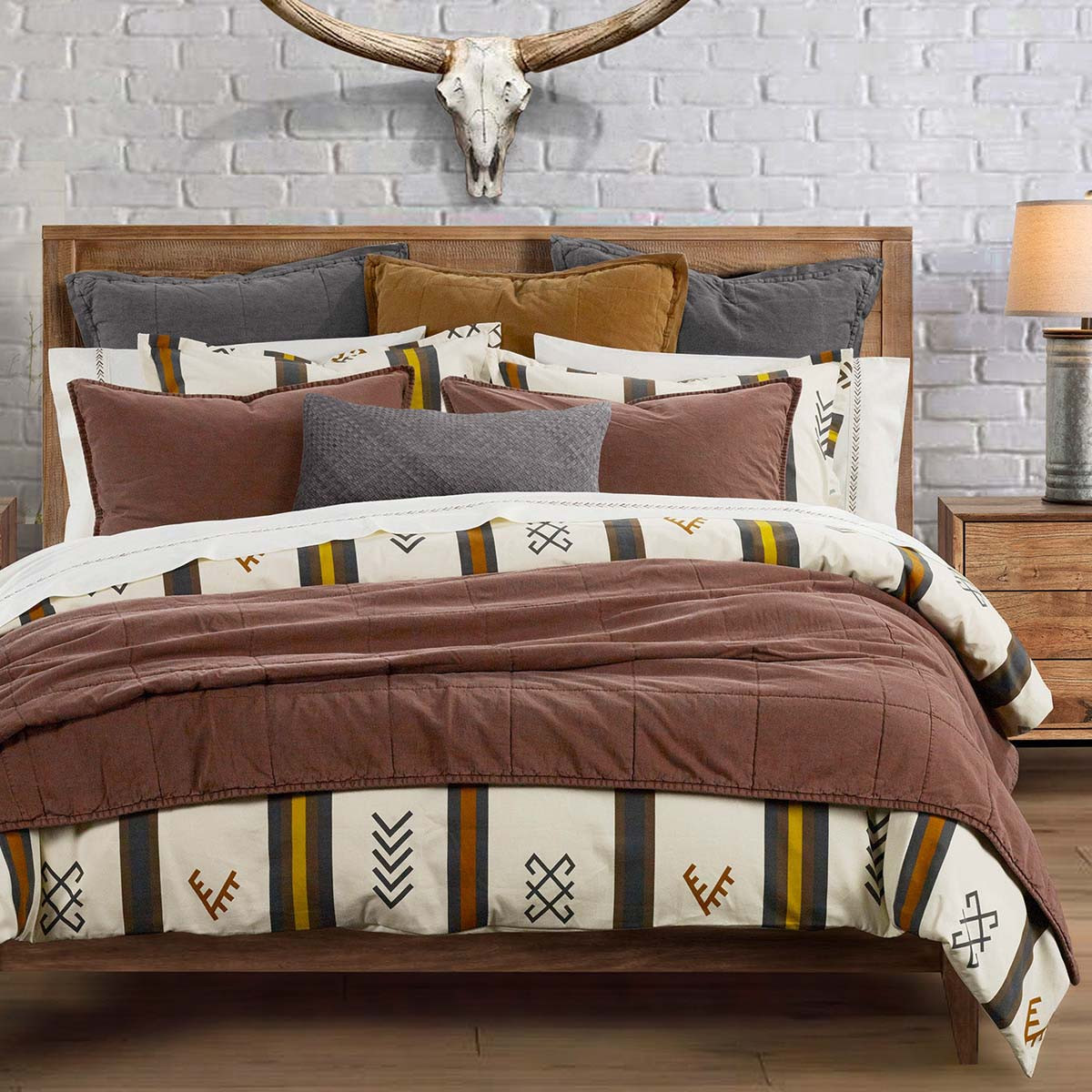 Aztec Stripe Comforter Set Twin Lone Star Western Decor