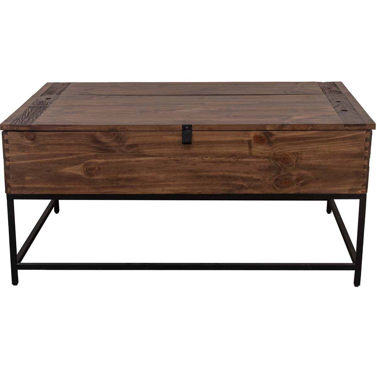 Lakeshore Walnut Trunk Style Coffee Table Lone Star Western Decor