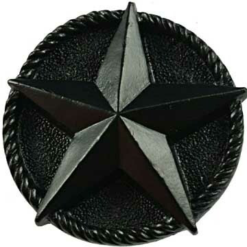 Lone Star Metal Knob Set of 2 Lone Star Western Decor