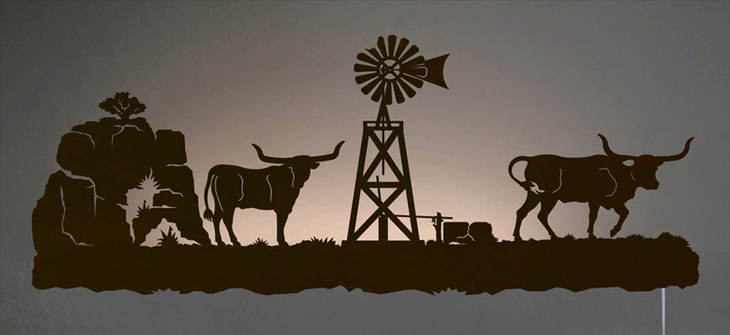 Western Metal Art Wall Hangings Lone Star Western Decor