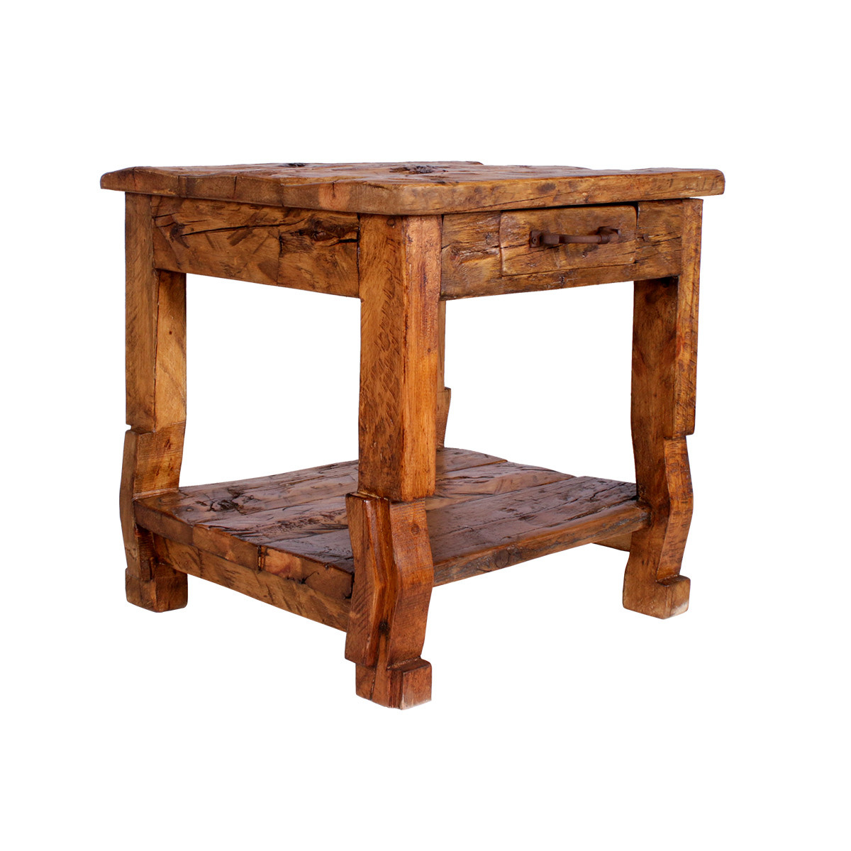 Rustic End Tables Old Wood Turquoise End Table Lone Star Western Decor