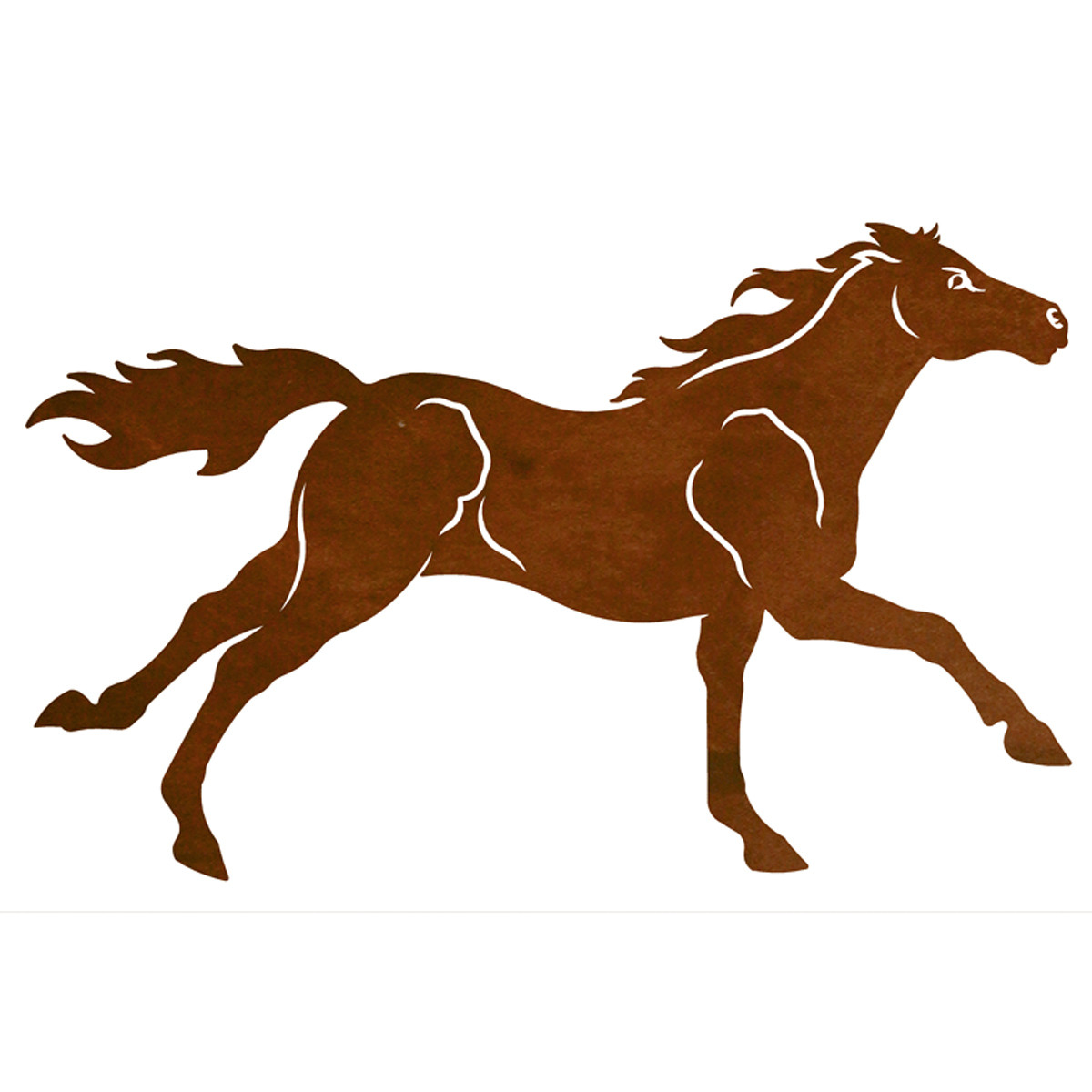 Rustic Metal Wall Art Metal Running Horse Wall Art Lone Star Western Decor