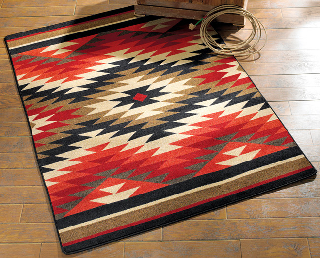 Southwest Rugs 3 x 4 Star Burst Southwestern Rug Lone Star Western Decor
