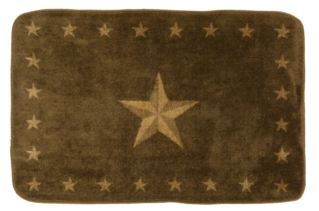Red Star Bath Rug | Lone Star Western Decor