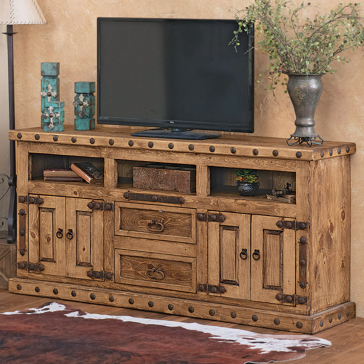 Rustic TV Stands Lone Star Western Décor