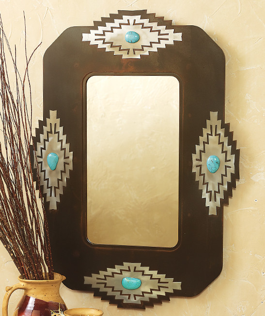 Rustic Mirrors Desert Stone Mirror Lone Star Western Decor