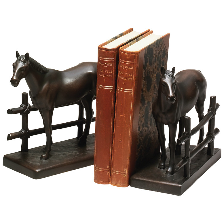 Cowboy on Horse Bookends Set of 2 Lone Star Western Décor