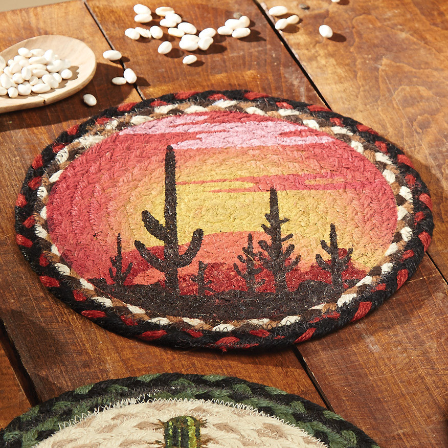Western Jute Trivets Lone Star Western Decor