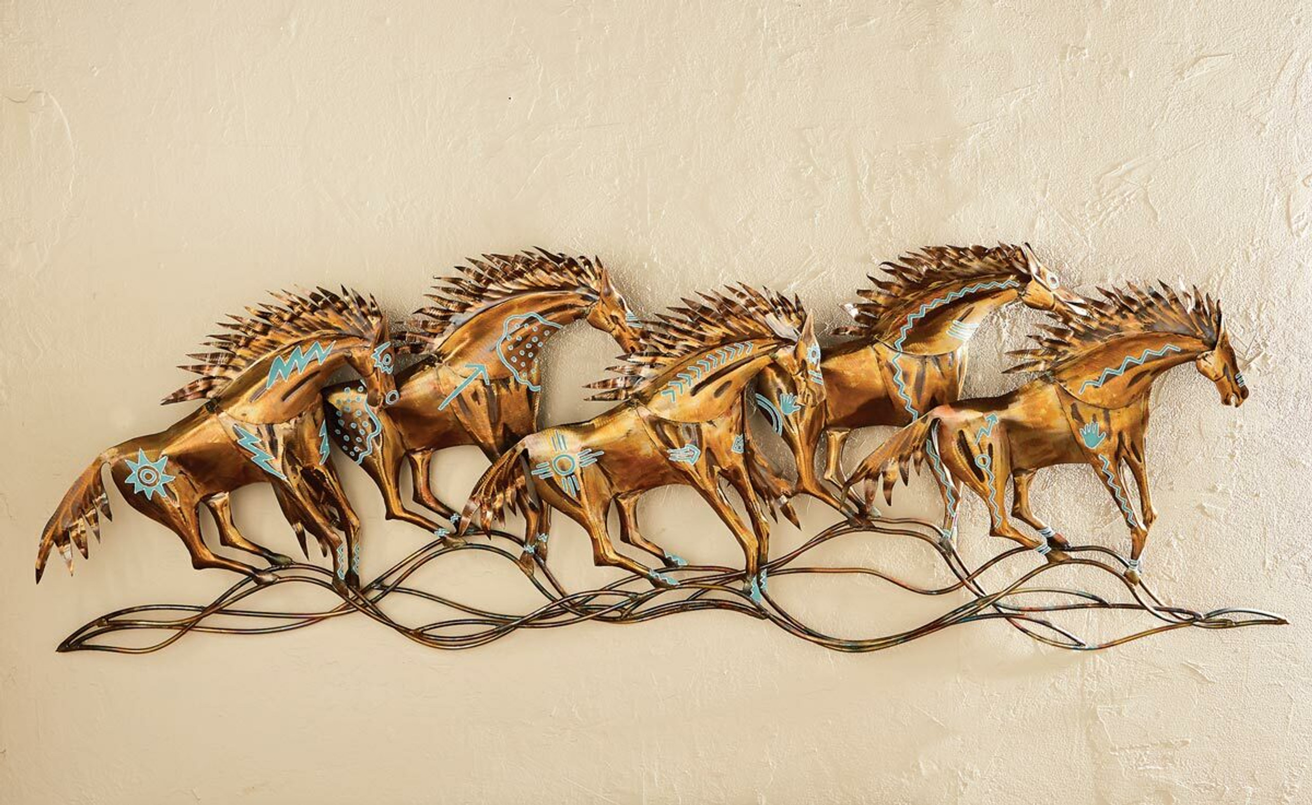 Spirits of the Mustang Metal Wall Art Lone Star Western Decor