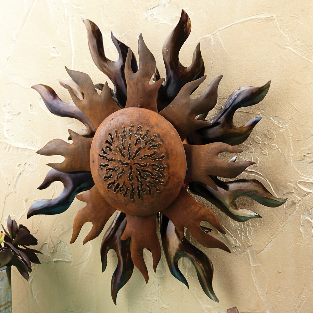 Sunburst Metal Wall Art Lone Star Western Decor