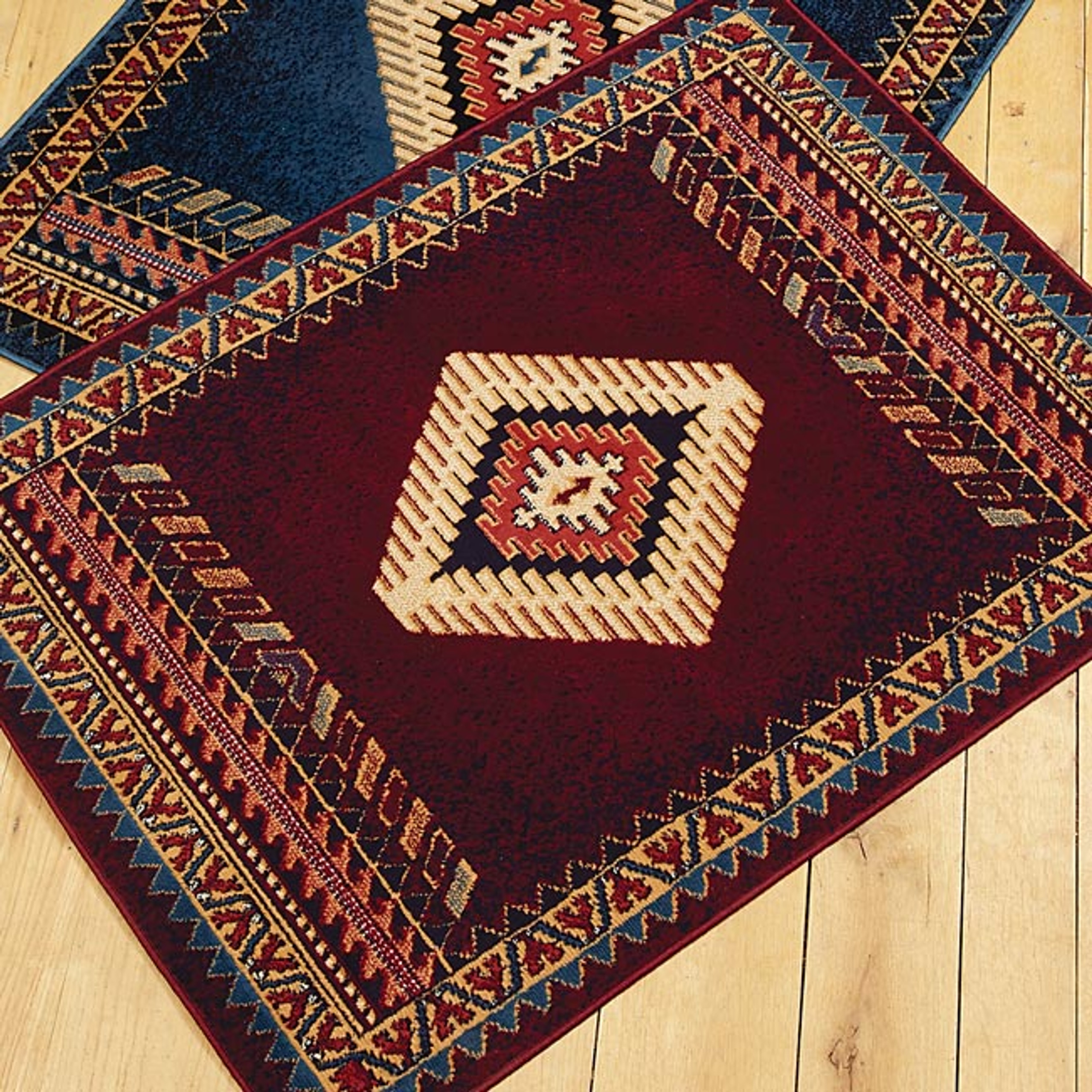Southwest Rugs Tucson Burgundy Rug CollectionLone Star Western Decor