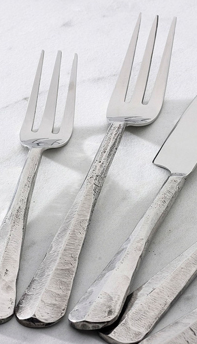 Frontier Hammered Forks Set of 4 Lone Star Western Decor