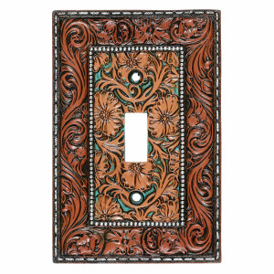 Vaquero Tooled Leather Switch Covers