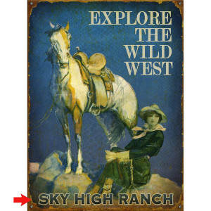 Explore the Wild West Personalized Signs