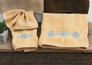 Santa Fe Crosses Gold Towel Collection - CLEARANCE