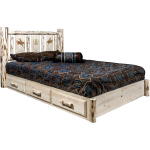 Frontier Platform Bed with Storage & Laser-Engrave