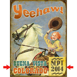 Yeehaw Cowgirl Personalized Signs