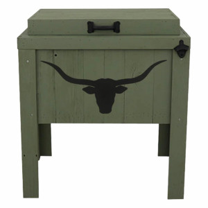 Longhorn Silhouette Single Cooler