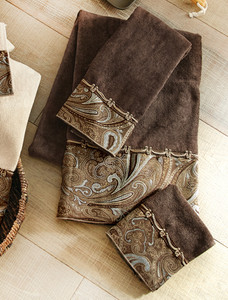 Western Paisley Chocolate Towel Collection
