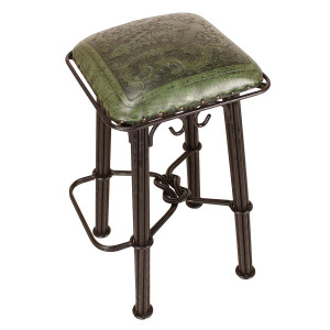 Coronado Iron Stool - Colonial Sage Green