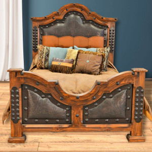 Kensington Tooled Leather Bedroom Furniture Collec