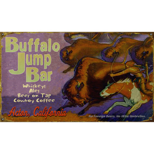 Buffalo Jump Personalized Signs