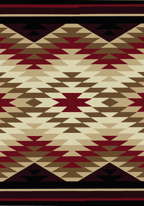 Star Burst Red Rug Collection