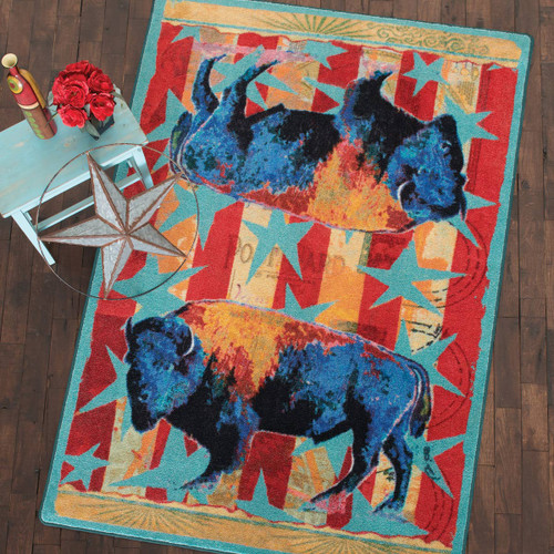 Ruiz Buffalo Stars & Stripes Rug Collection