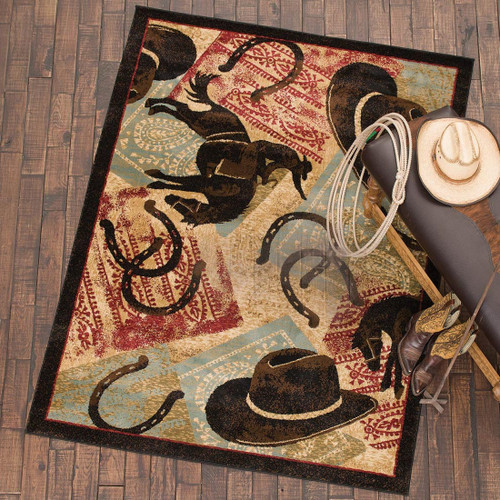 Cowboy Icons Rug Collection