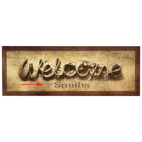 Personalized Welcome Rope Wall Art