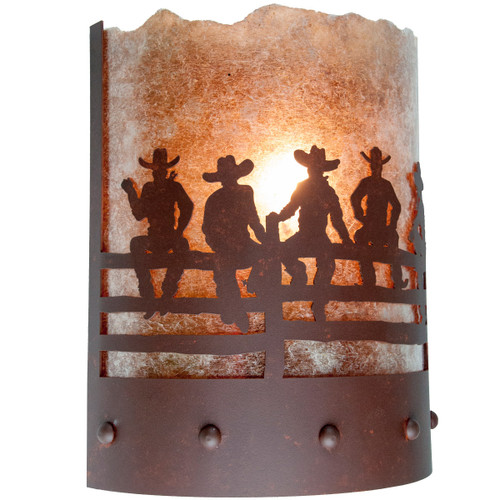 After the Roundup Wall Sconce - Rust